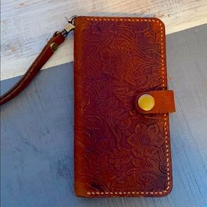 iPhone XS Max Leather Wallet Case